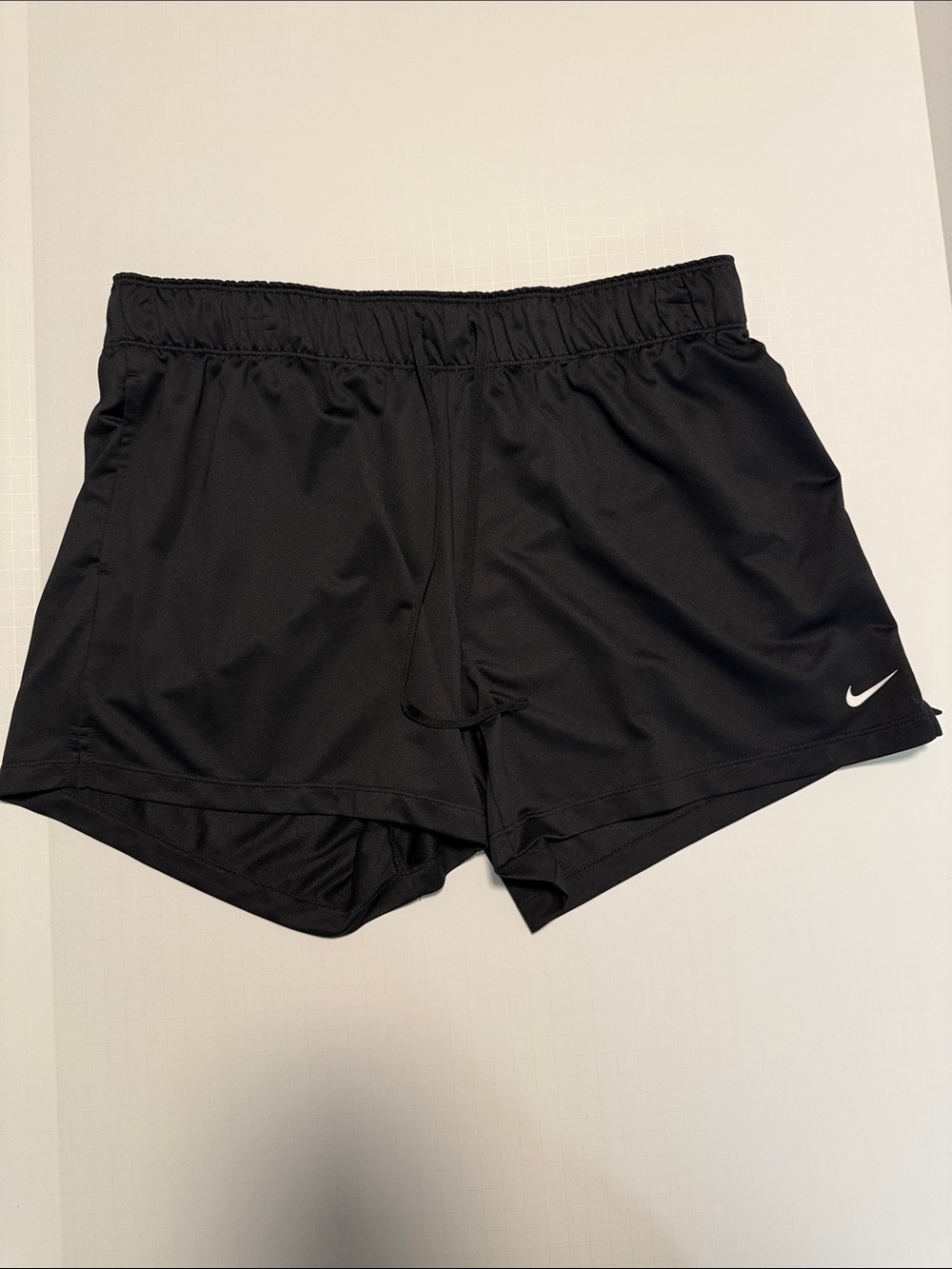 Nike Black Women’s Athletic Shorts with White Swoosh